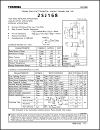 datasheet for 2SJ168 by Toshiba