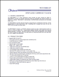 datasheet for W83194BR-KT by Winbond Electronics