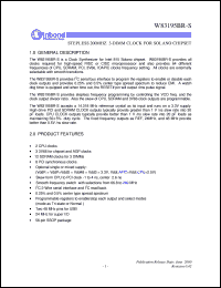 datasheet for W83195BR-S by Winbond Electronics