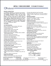 datasheet for W99200F by Winbond Electronics