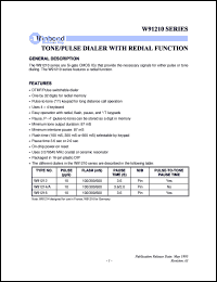 datasheet for W91214 by Winbond Electronics