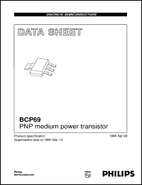 datasheet for BCP69-25 by Philips Semiconductors