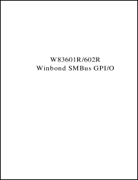 datasheet for W83602R by Winbond Electronics