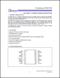 datasheet for W83178S by Winbond Electronics