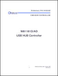 datasheet for W81181D by Winbond Electronics