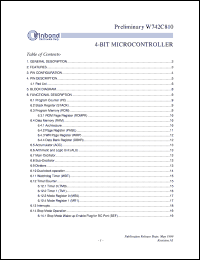 datasheet for W742C810 by Winbond Electronics
