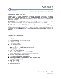 datasheet for W83194BR-C by Winbond Electronics