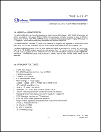 datasheet for W83194BR-97 by Winbond Electronics