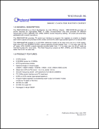 datasheet for W83194AR-96 by Winbond Electronics