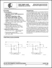 datasheet for IDT74FCT162374TEB by Integrated Device Technology, Inc.