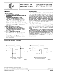 datasheet for IDT54FCT162374ETE by Integrated Device Technology, Inc.