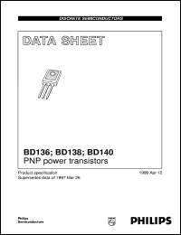 datasheet for BD136-10 by Philips Semiconductors