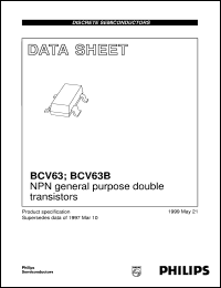 datasheet for BCV63 by Philips Semiconductors