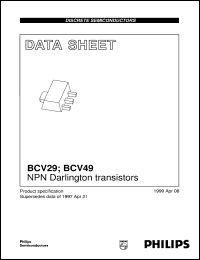 datasheet for BCV29 by Philips Semiconductors