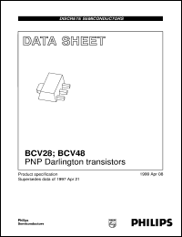 datasheet for BCV28 by Philips Semiconductors