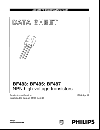 datasheet for BF483 by Philips Semiconductors