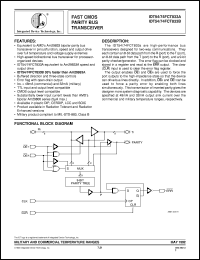 datasheet for IDT75FCT833BSO by Integrated Device Technology, Inc.