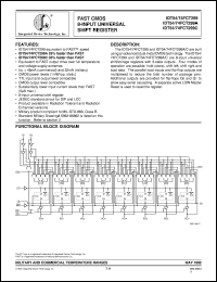 datasheet for IDT54FCT299CEB by Integrated Device Technology, Inc.