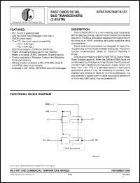 datasheet for IDT54FCT623CTLB by Integrated Device Technology, Inc.