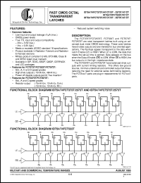 datasheet for IDT74FCT2373CTQB by Integrated Device Technology, Inc.