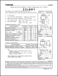datasheet for 2SJ401 by Toshiba