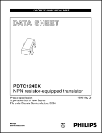 datasheet for PDTC124EK by Philips Semiconductors