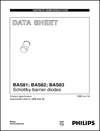 datasheet for BAS83 by Philips Semiconductors