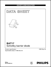 datasheet for BAT17 by Philips Semiconductors