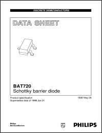 datasheet for BAT720 by Philips Semiconductors