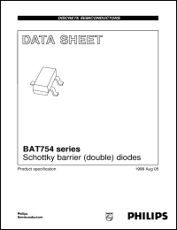 datasheet for BAT754 by Philips Semiconductors