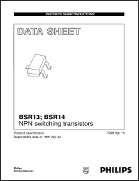 datasheet for BSR13 by Philips Semiconductors