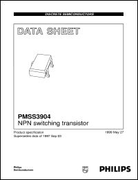 datasheet for PMSS3904 by Philips Semiconductors