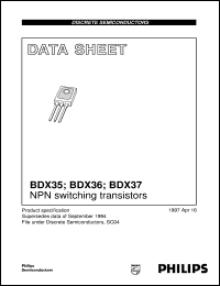 datasheet for BDX35 by Philips Semiconductors
