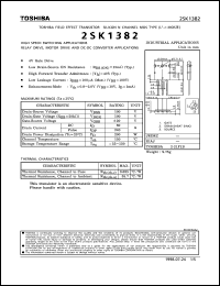 datasheet for 2SK1382 by Toshiba