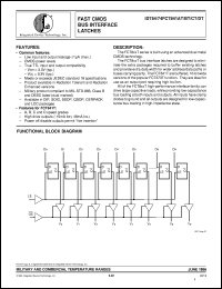 datasheet for IDT54FCT841CTPYB by Integrated Device Technology, Inc.
