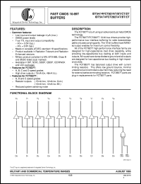 datasheet for IDT54FCT2827DTQB by Integrated Device Technology, Inc.