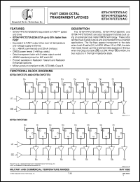 datasheet for IDT54FCT533CEB by Integrated Device Technology, Inc.