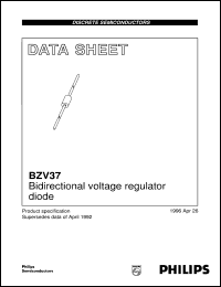 datasheet for BZV37 by Philips Semiconductors