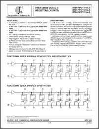 datasheet for IDT54FCT534CEB by Integrated Device Technology, Inc.