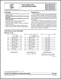 datasheet for IDT74FCT240AEB by Integrated Device Technology, Inc.