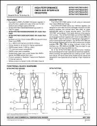 datasheet for IDT74FCT825CSOB by Integrated Device Technology, Inc.