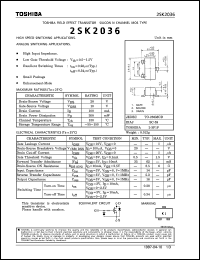datasheet for 2SK2036 by Toshiba