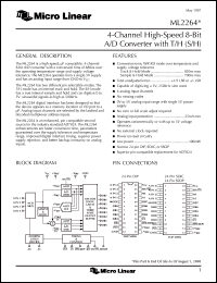 datasheet for ML2264CCP by Micro Linear Corporation