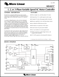 datasheet for ML4423CP by Micro Linear Corporation