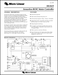 datasheet for ML4425IP by Micro Linear Corporation