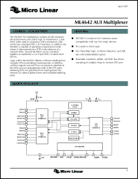 datasheet for ML4642CR by Micro Linear Corporation