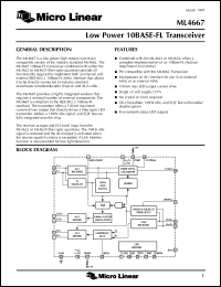 datasheet for ML4667CQ by Micro Linear Corporation