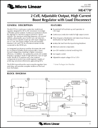 datasheet for ML4770CS by Micro Linear Corporation