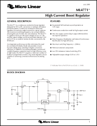 datasheet for ML4771ES by Micro Linear Corporation
