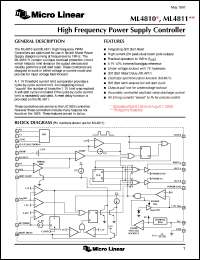 datasheet for ML4810CP by Micro Linear Corporation